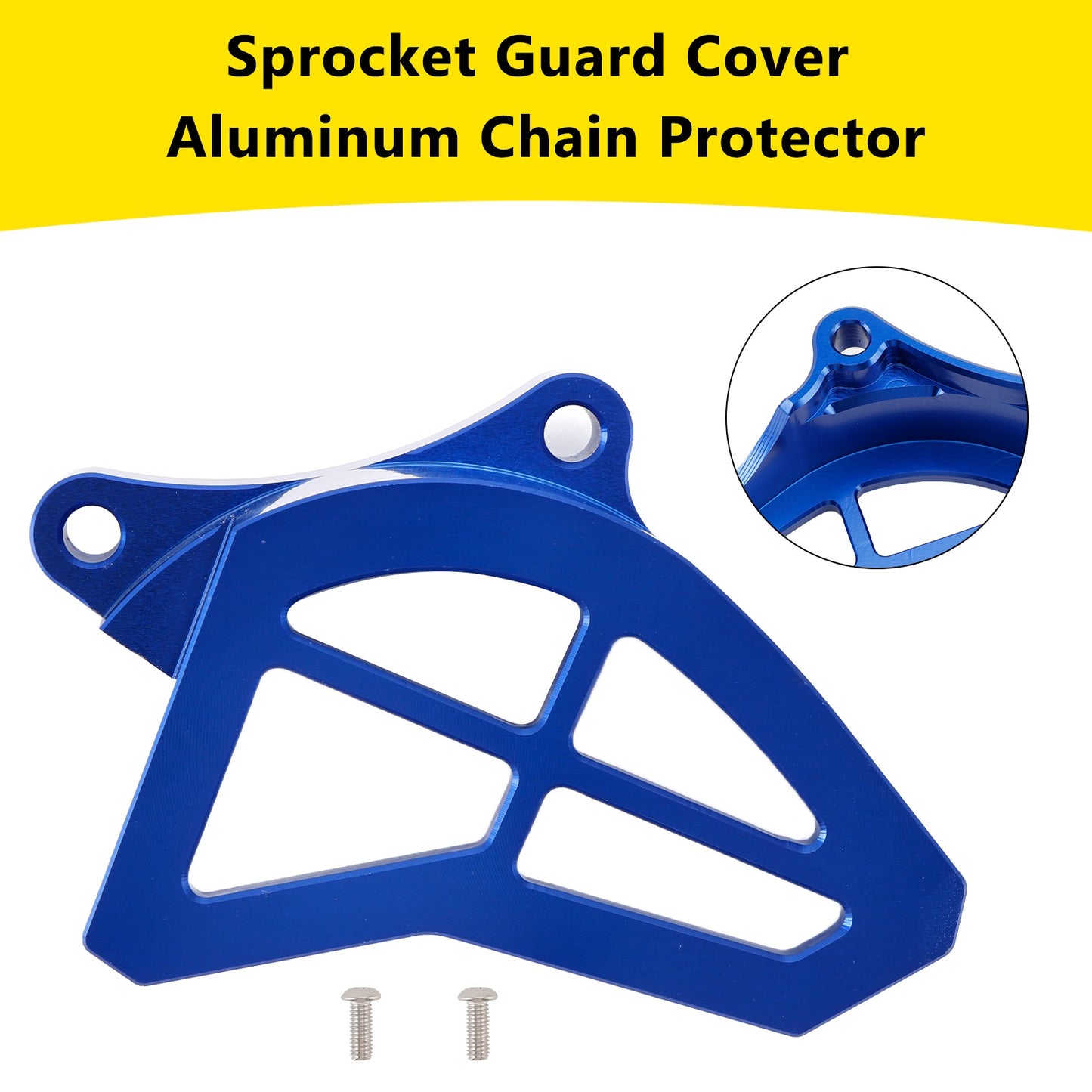 Sprocket Guard Cover Aluminum Chain Protector For Yamaha YZ125 1993-2004 Blue