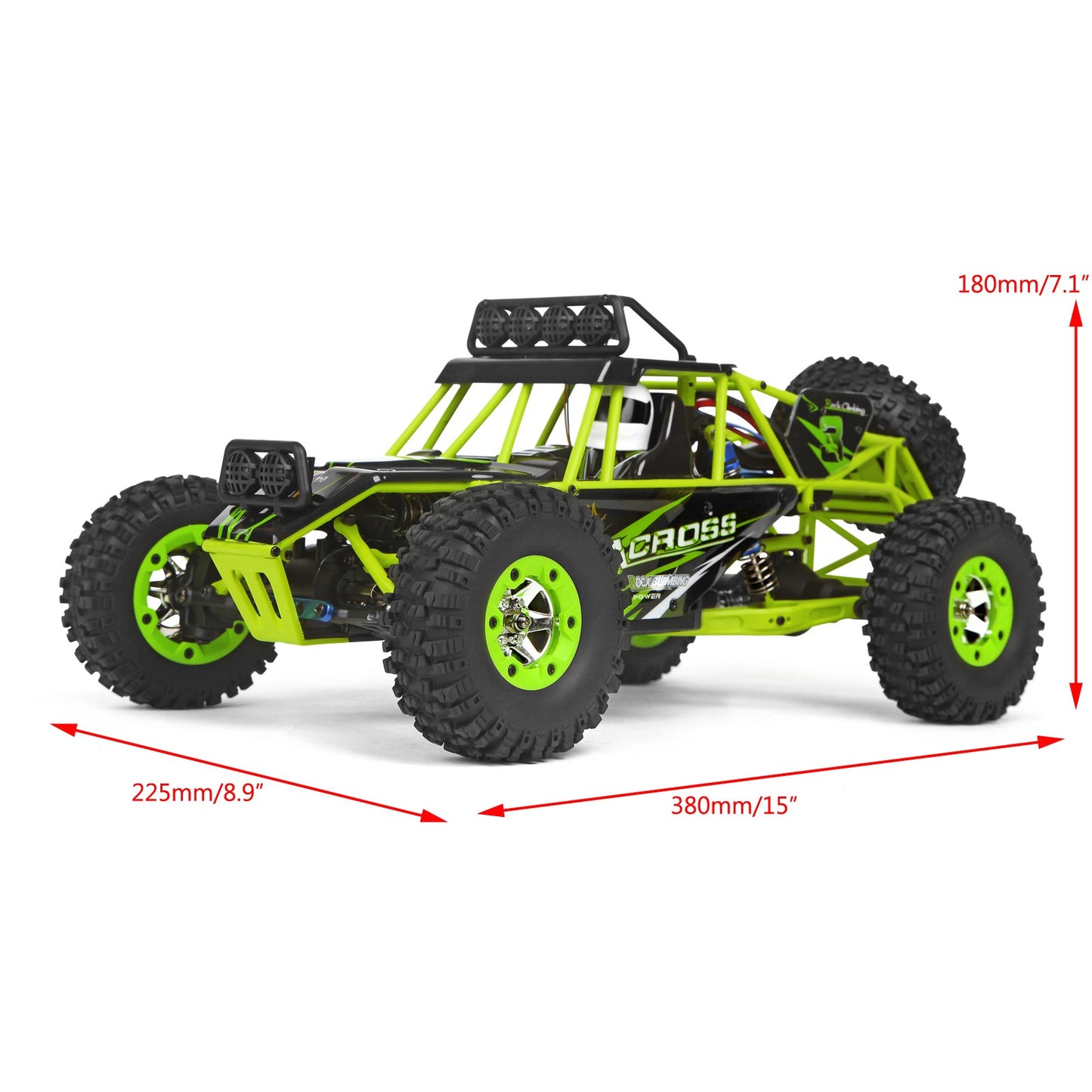 Wltoys 12427 1/12 Scale 2.4G 4WD Electric Brushed Crawler RTR RC Car Xmas Gifts