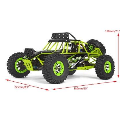 Wltoys 12427 1/12 Scale 2.4G 4WD Electric Brushed Crawler RTR RC Car Xmas Gifts