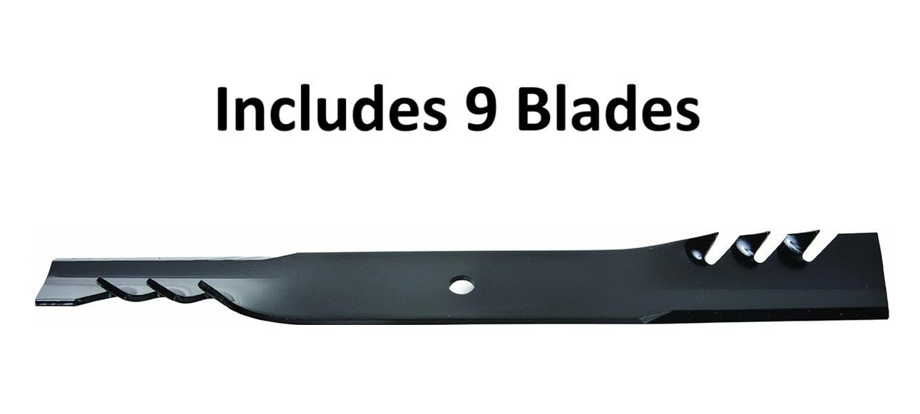 Solid Spare (9) Oregon 96-347 Gator Mulcher 3-In-1 Hi Lift Replacement Lawn Mower Blades