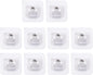 10Pcs Nail Free Bracket Self Adhesive Holder Hooks Adjustable Curtain Rod Clips