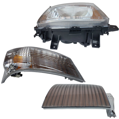 Headlight+Corner Reflector+Turn Signal Lamp For Mitsubishi Fuso FE 2012-2020 RH
