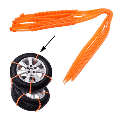 10PCSnow Tire Chain Anti-Skid Belt Car TruckUV Emergency Winter Driving USA
