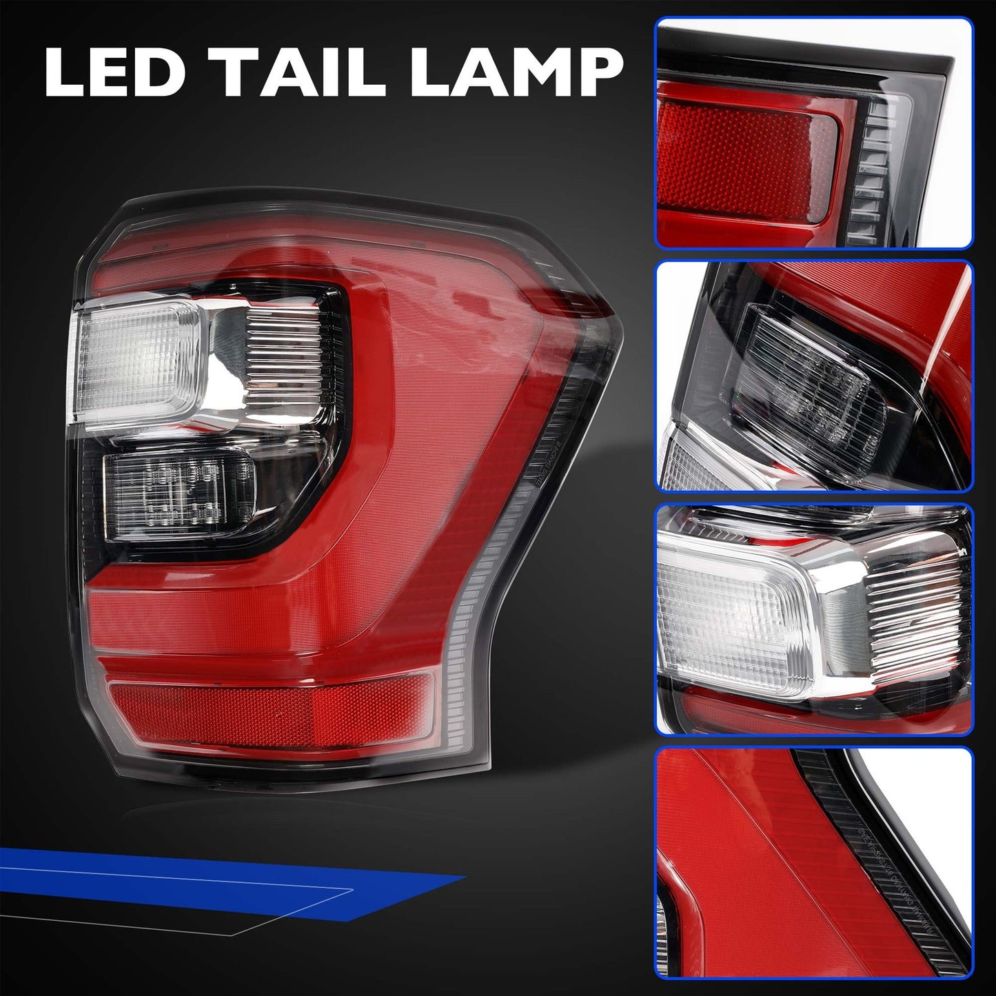 Right Passenger LED Tail Light Brake Lamp 18-21 For Ford Expedition JL1Z-13404-H