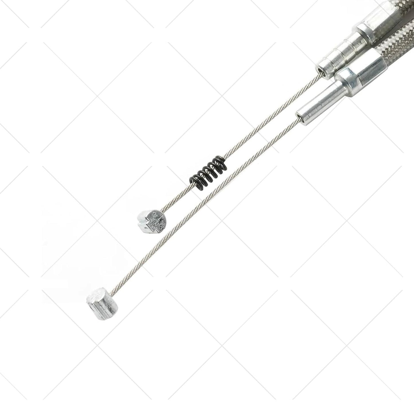 Stainless Steel Throttle and Idle Cable Set fits Harley Davidson 42" 56579-02A