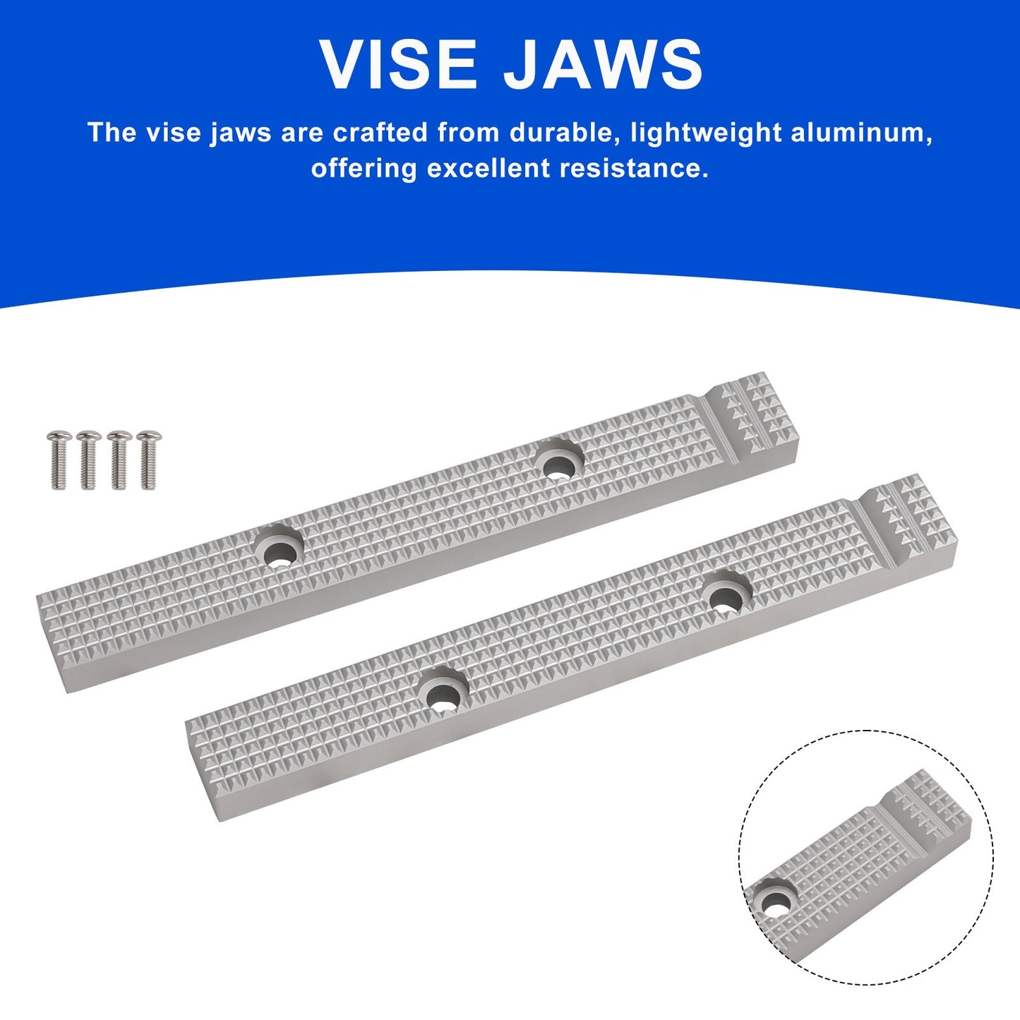 6 1/2" Reversible Vise Jaw for Most Older USA Craftsman Gray Vises