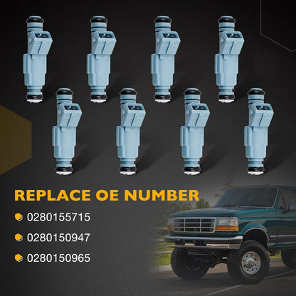 8Pcs Fuel Injector For 1996-1999 Dodge RAM 1500 2500 3500 5.2L 5.9L 0280155715