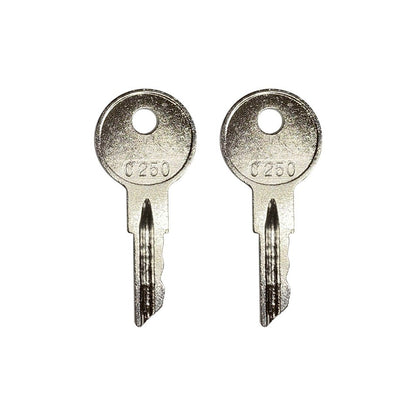 (2) Ignition Key For Crown Forklift  Walkie Wave - C250, 170151-001, 089216-001