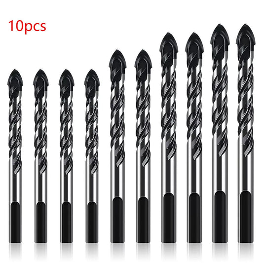 10Pcs Carbide Tungsten Drill Bit Set for Ceramic Tile Concrete Glass Wood Marble