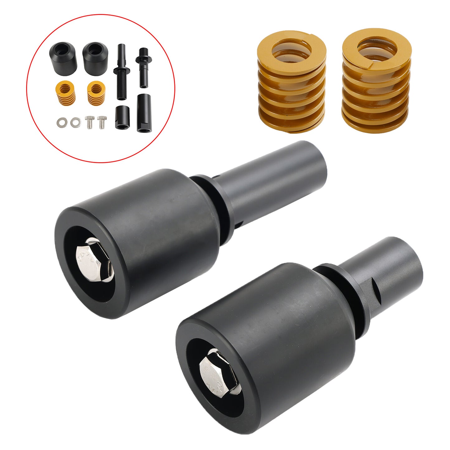 Crash Bobbin Protector Slider Aluminum Black For Kawasaki Zx-4R Zx-4Rr 2023-2024