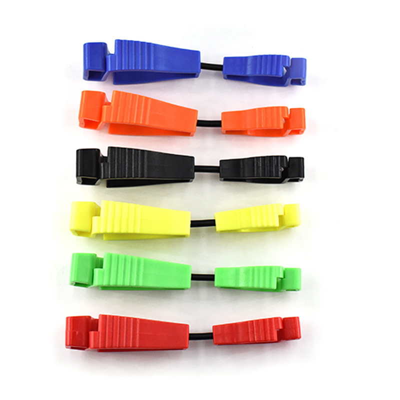 5PCS Glove Clip Holder Asst. Colors Hanger Labor Work Clamp Grabber Catcher