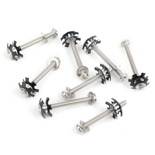 8x RV LADDER REPAIR KIT nuts Stainless Bunk Motorhome Parts Camper Trailer Coac