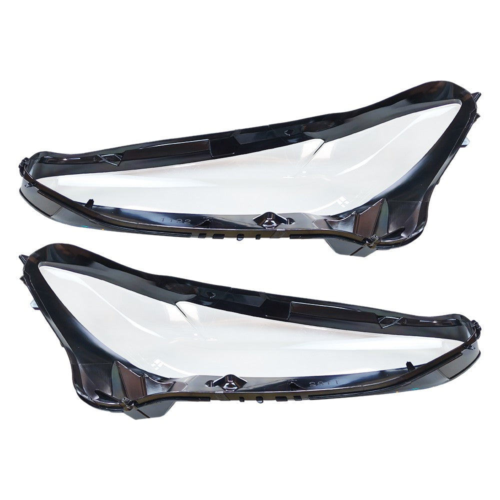 New A Pair Front Headlamp Lens Cover+Glue For 2020-2022 BMW 4 Series G22 G23