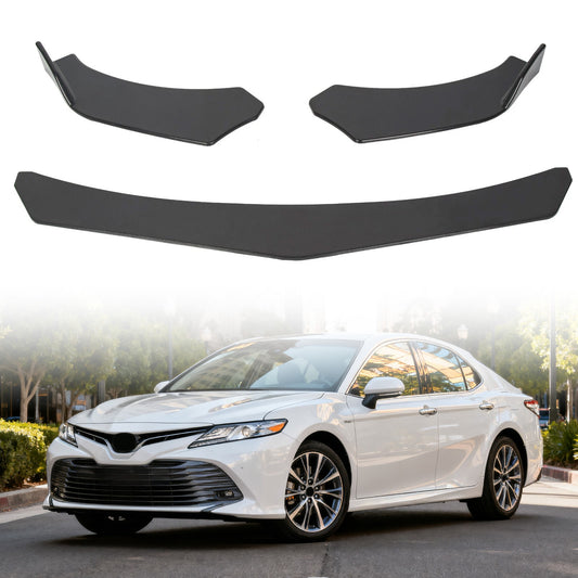 Solid Spare Front Bumper Lip Spoiler Splitter Body Kit Diffuser For 2018-2020 Toyota Camry