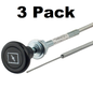 Solid Spare 60-122 Universal Push Pull Choke Cable 96' Conduit Go Kart Throttle Cable 3 PACK