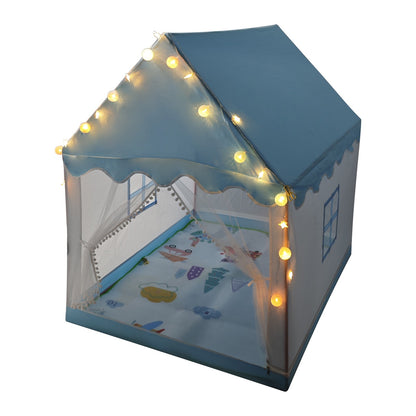 Kids Indoor Play Tent for Boys & Girls Assembly Tent with Metal Frame Blue