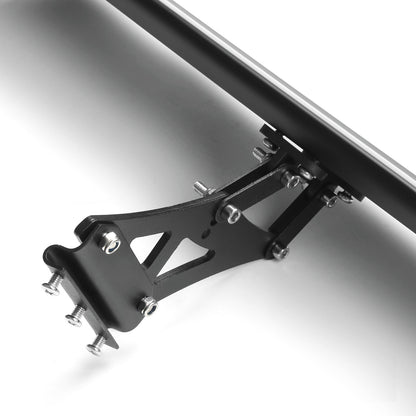 Adjust 53" No Drilling GT Rear Truck Wing Racingpoiler Aluminum Universal BLK