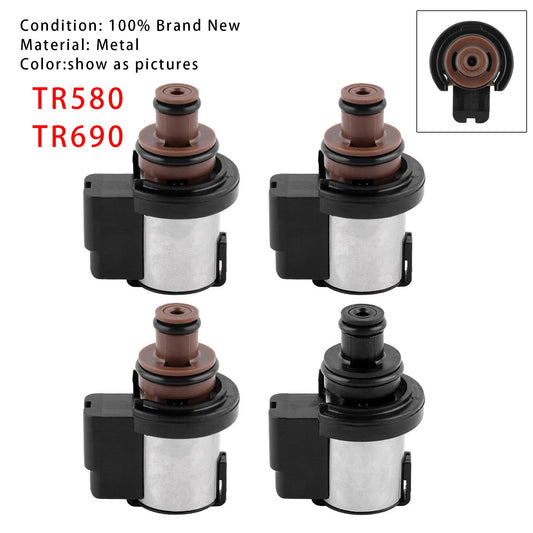 4PCS Torque Converter AWD Solenoid For Subaru Lineartronic CVT TR580 TR690