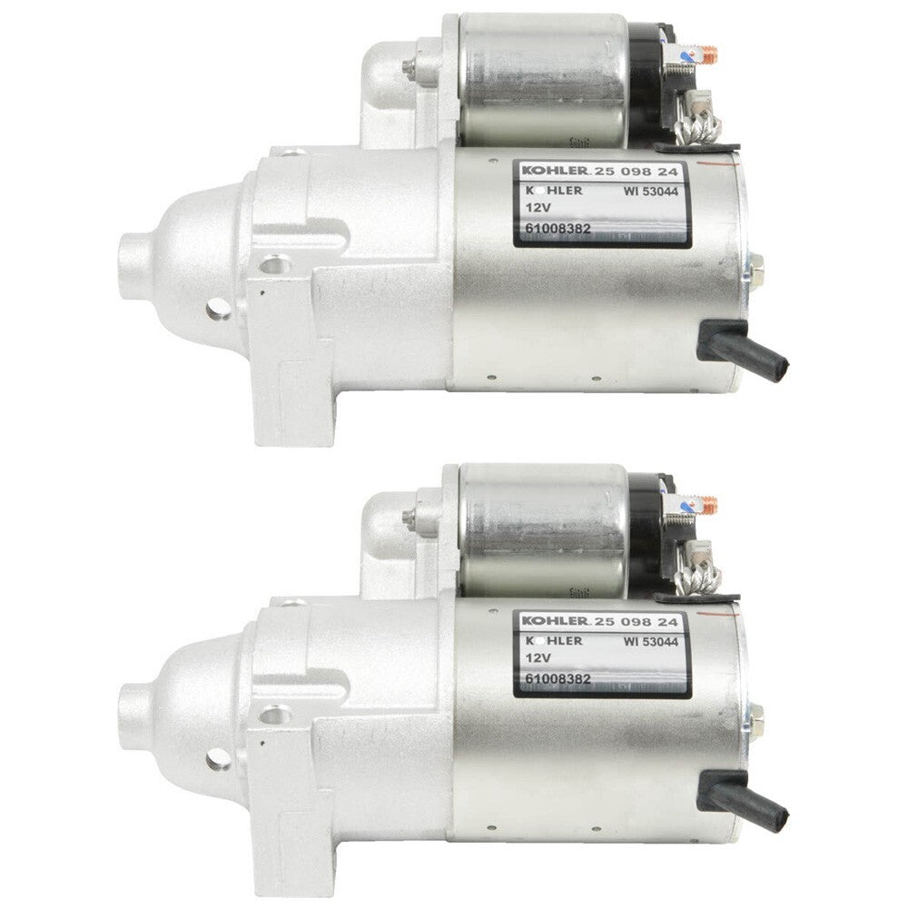 Solid Spare (2) Kohler 25-098-24-S Electric Starters Replace 25-098-20-S 25-098-21-S OEM