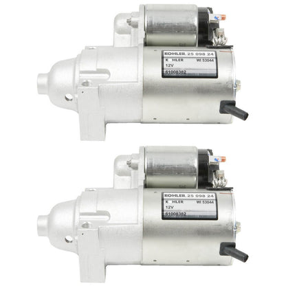 Solid Spare (2) Kohler 25-098-24-S Electric Starters Replace 25-098-20-S 25-098-21-S OEM