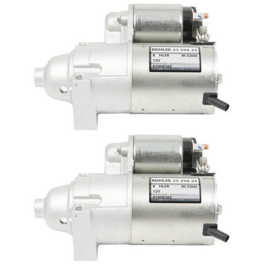 Solid Spare (2) Kohler 25-098-24-S Electric Starters Replace 25-098-20-S 25-098-21-S OEM