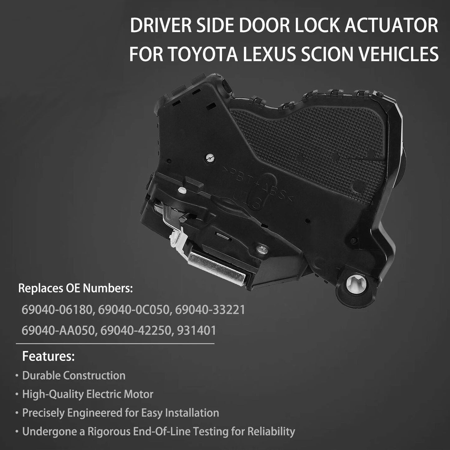 Door Lock Actuator Front Left For 2007-19 Toyota Corolla Camry Lexus GX460 Scion
