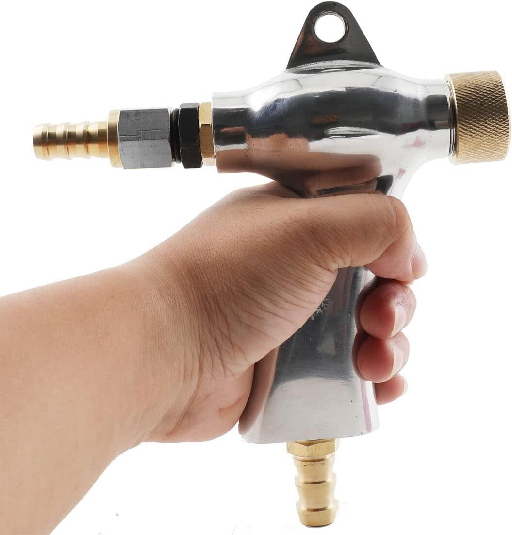 Sandblast Gun Air Sand Blasting Gun + 5x Ceramic Nozzles For Sandblaster Cabinet