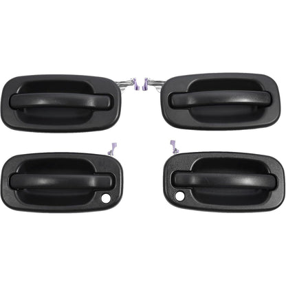 4Pcs Exterior Door Handles Fit 99-07 Chevy Silverado GMC Yukon Cadillac 15721571