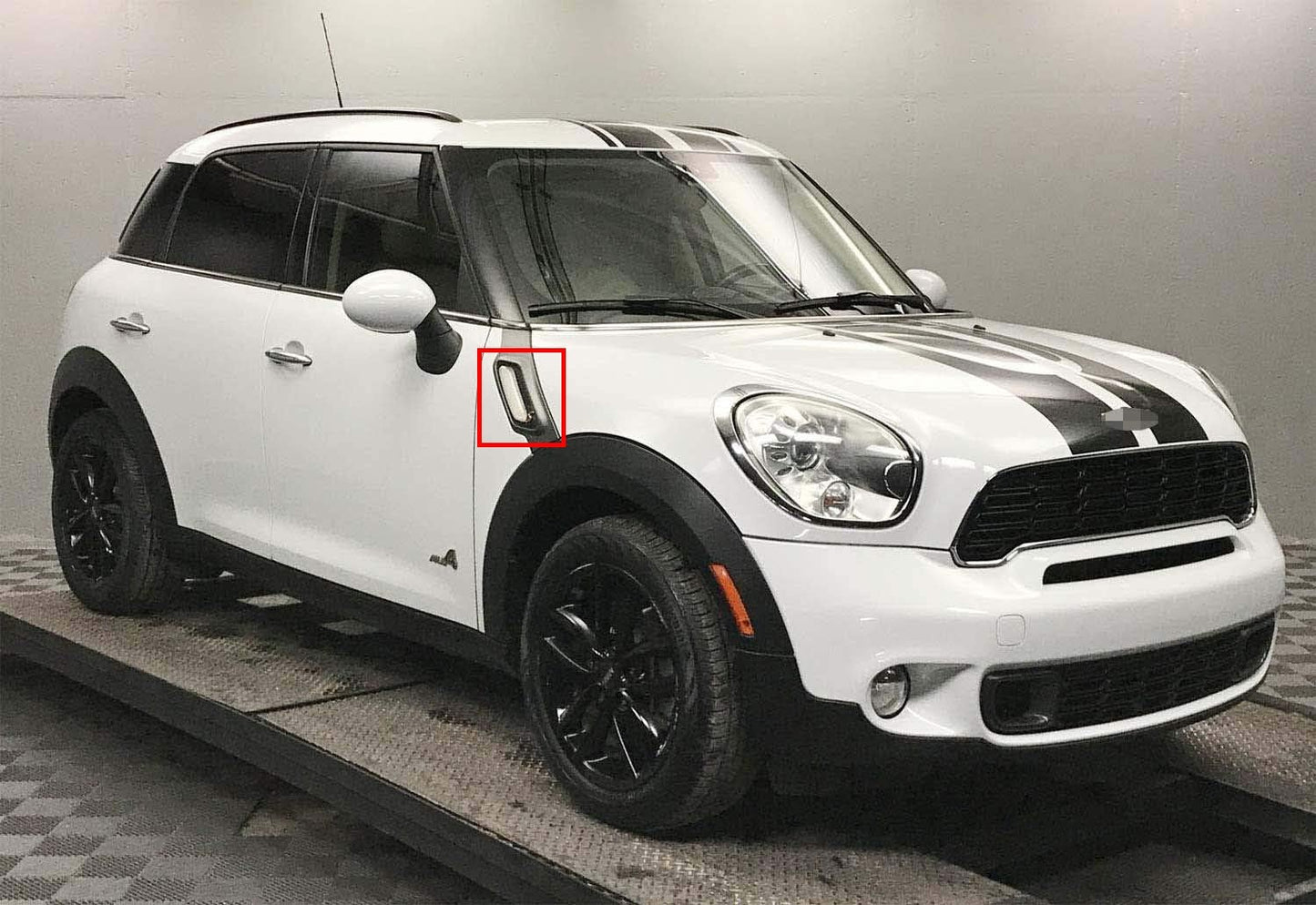 For Mini Cooper Countryman 2012-2017 R60 R61 Fender Side Marker Light Clear Lens