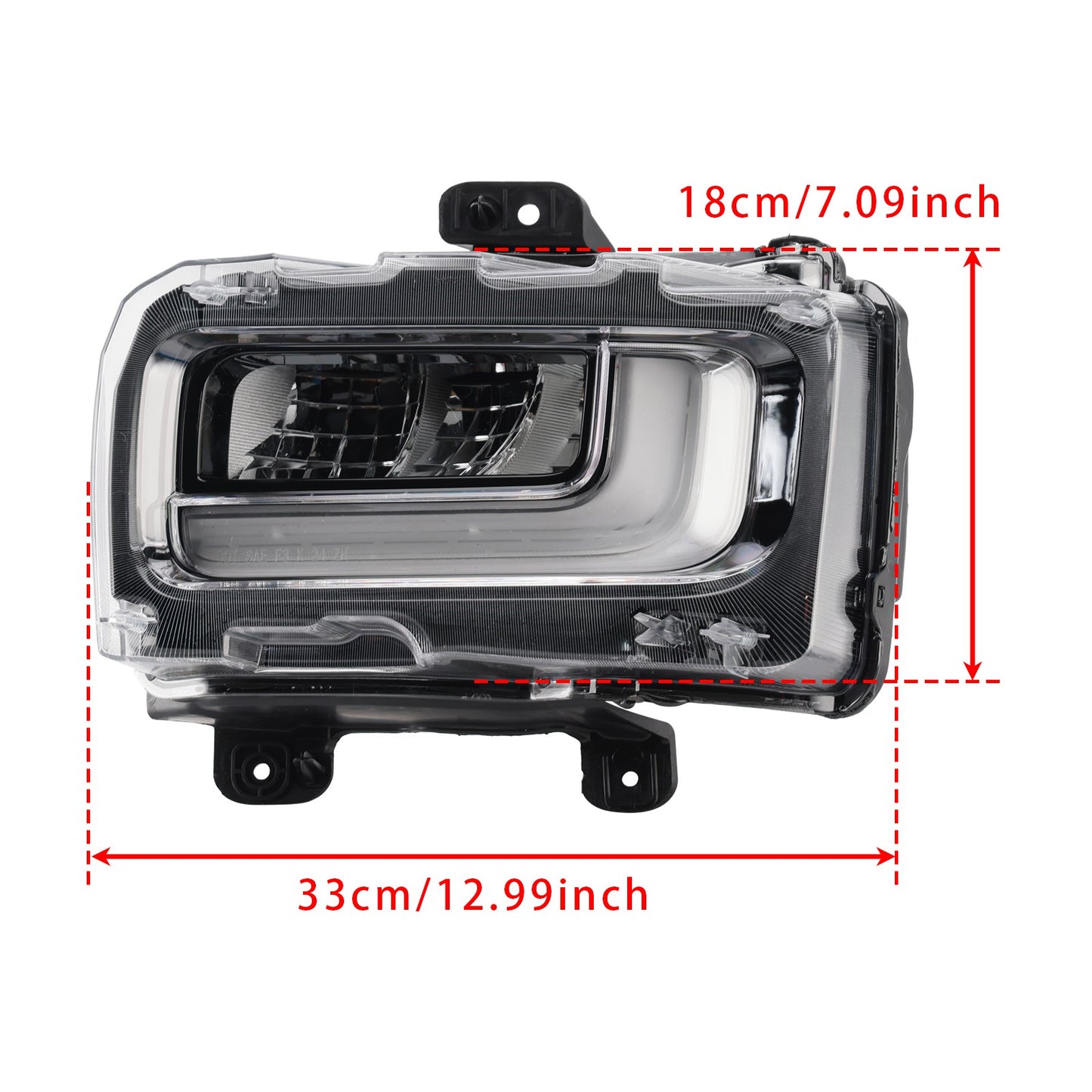 Pair LED Front Fog Light Lamp For Ford F150 2024-2025 RL3415A254AB RL3415A254AC