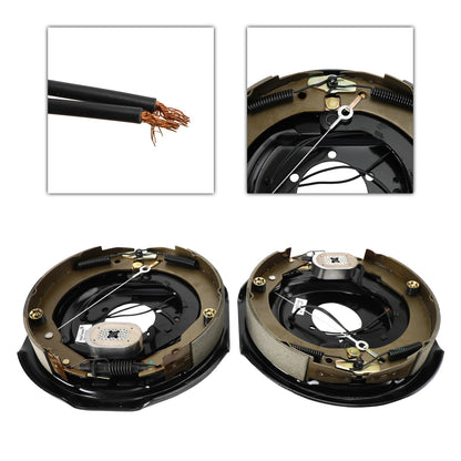 Electric Trailer Brake Kit-Self-Adjusting-12"-Left/Right Hand Assemblies 5.2K-7K
