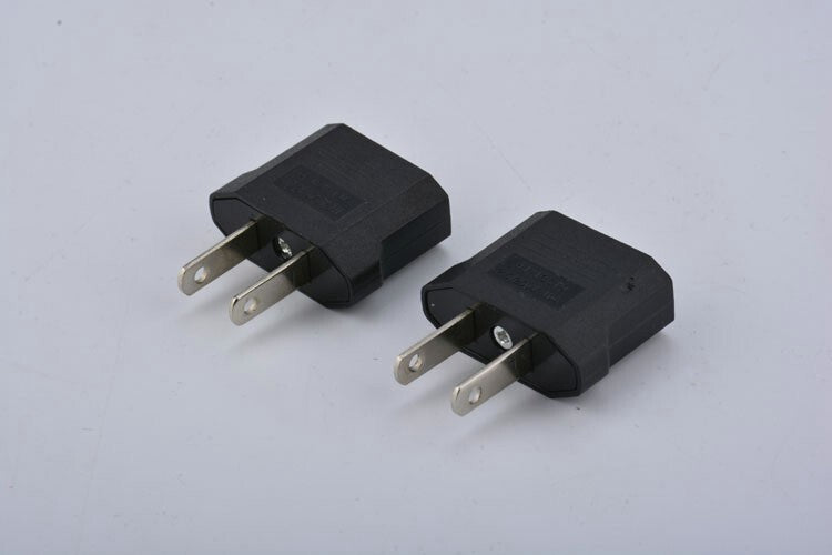 12 PCS EU Euro Europe to US USA Power Jack Wall Plug Converter Travel Adapter Us