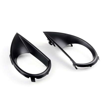 2pc Front Bumper Side Fog Light Cover Caps Trims Frames for Audi Q7 2010-2015 US