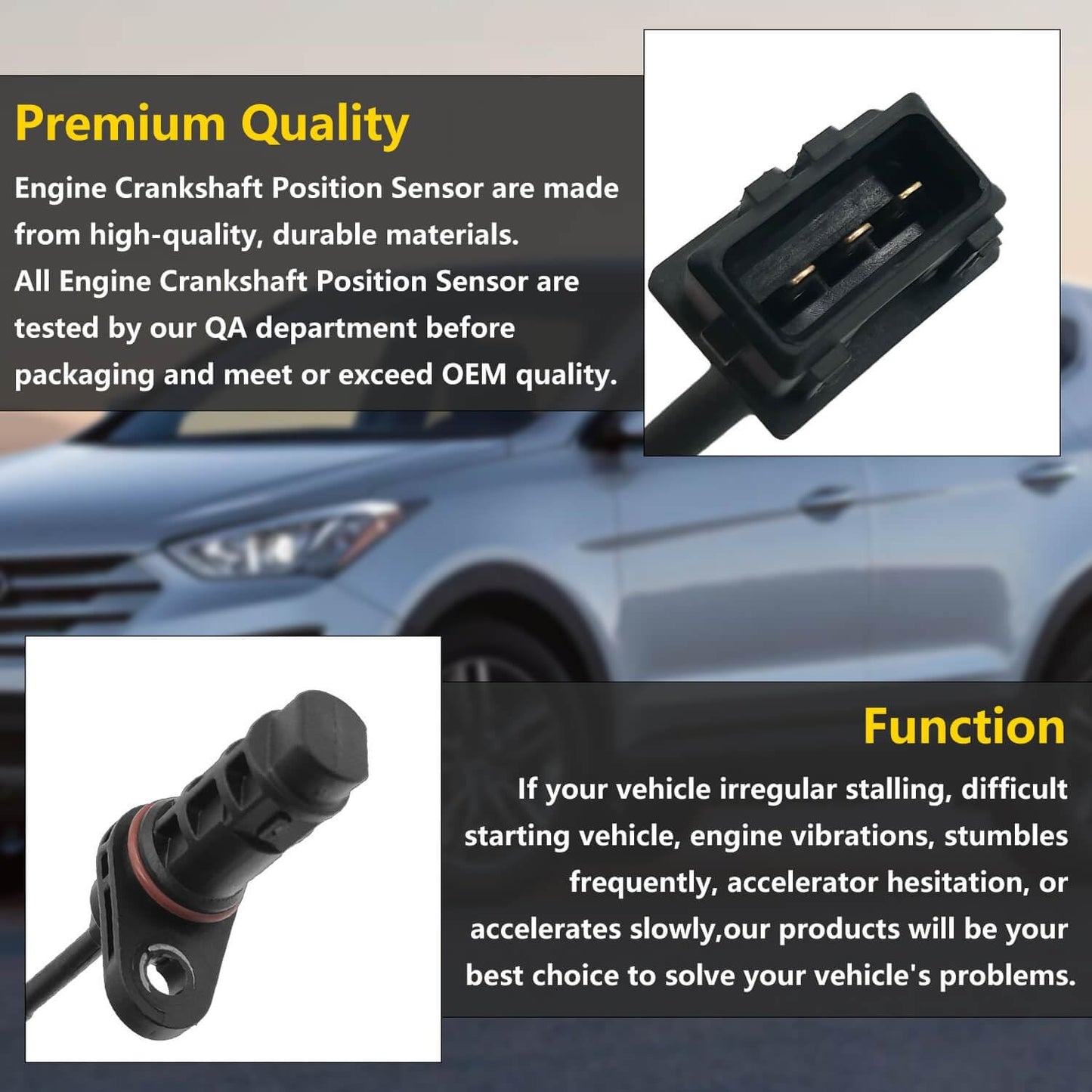 Crankshaft Position Sensor 39180-25300  for Various Hyundai Kia