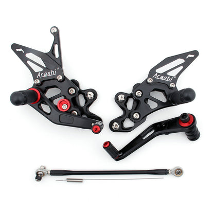 Rearset Rear set Fit For Suzuki GSXR GSX-R 600/750 2006-2010 Black