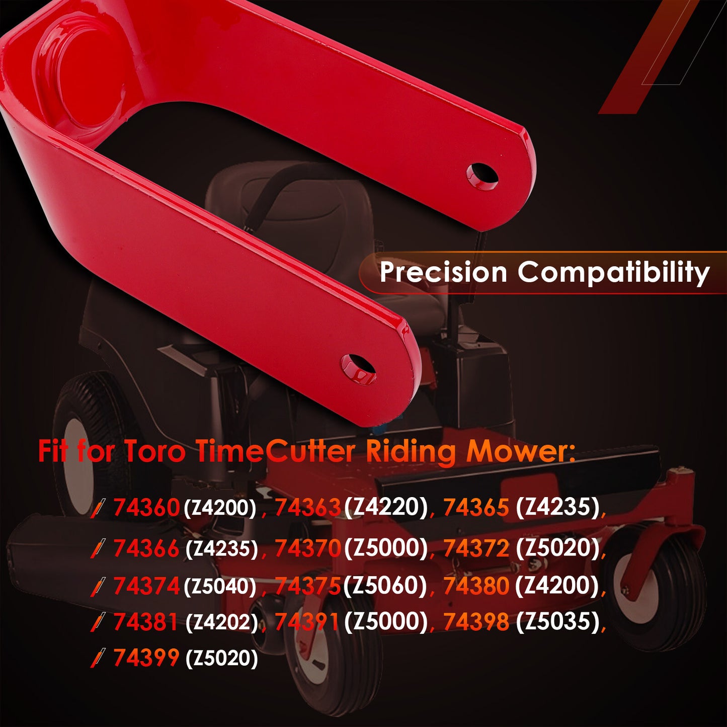 108-7851-01 Red Caster  Fork For Toro TimeCutter 74360 74363 Zero Turn Mower