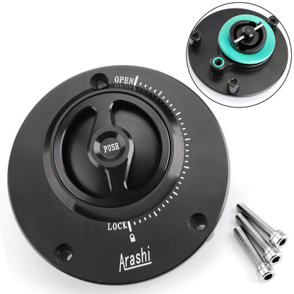 Black Fuel Gas Tank Cap Fit for Yamaha YZF R1 R1M 04-17 YZF R6 03-16