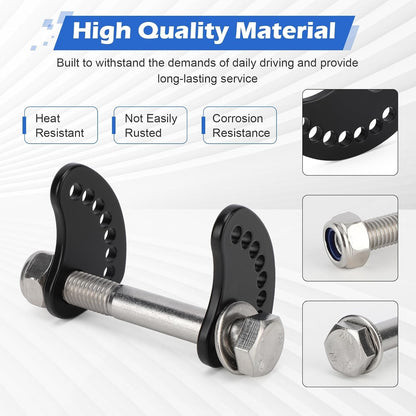 Camber Lock Alignment Fix Upper Arm Cam Bolt Kit For Chevy Silverado Sierra 1500