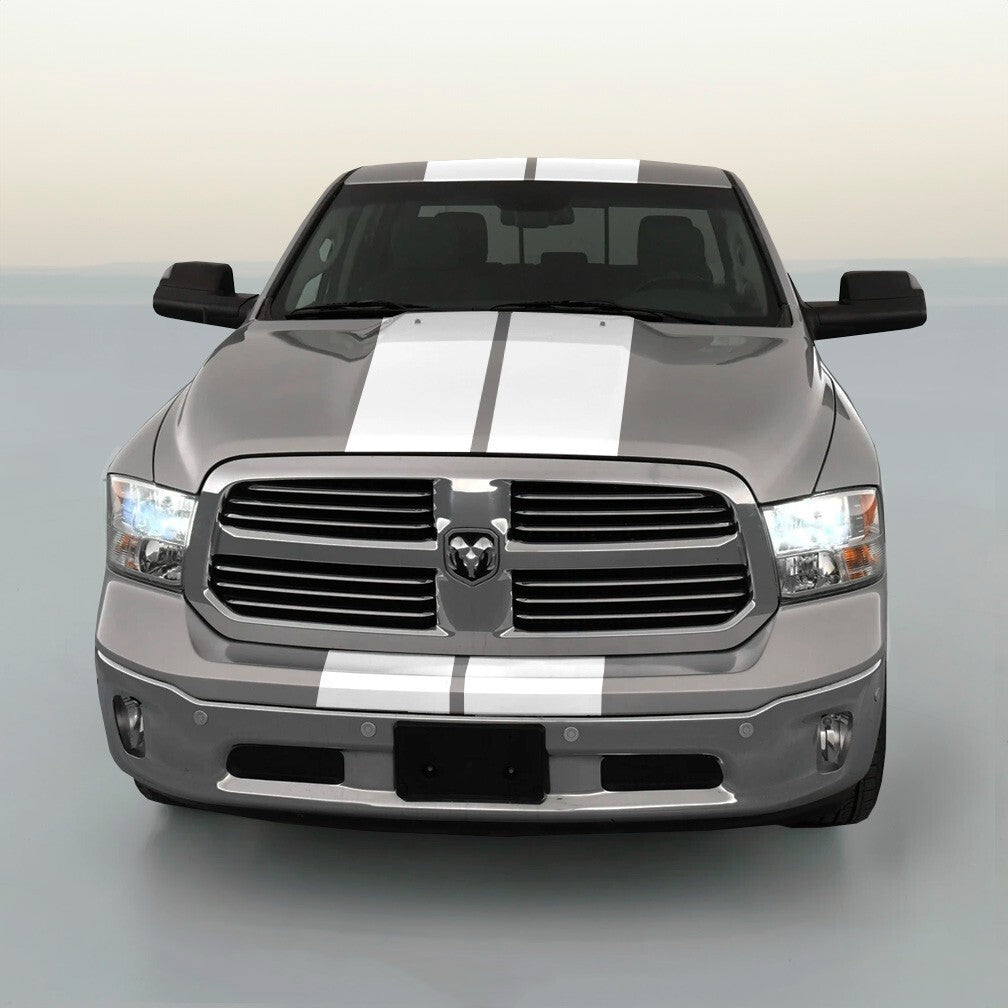10" VINYL RALLY STRIPES RACING STRIPE + BONUS KIT For DODGE RAM 1500 2500 3500