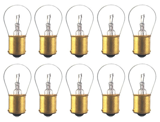 Solid Spare 10 Pack - 1156 P21W 12v Light Bulb Car Brake Stop Signal Turn Reverse Tail BA15S