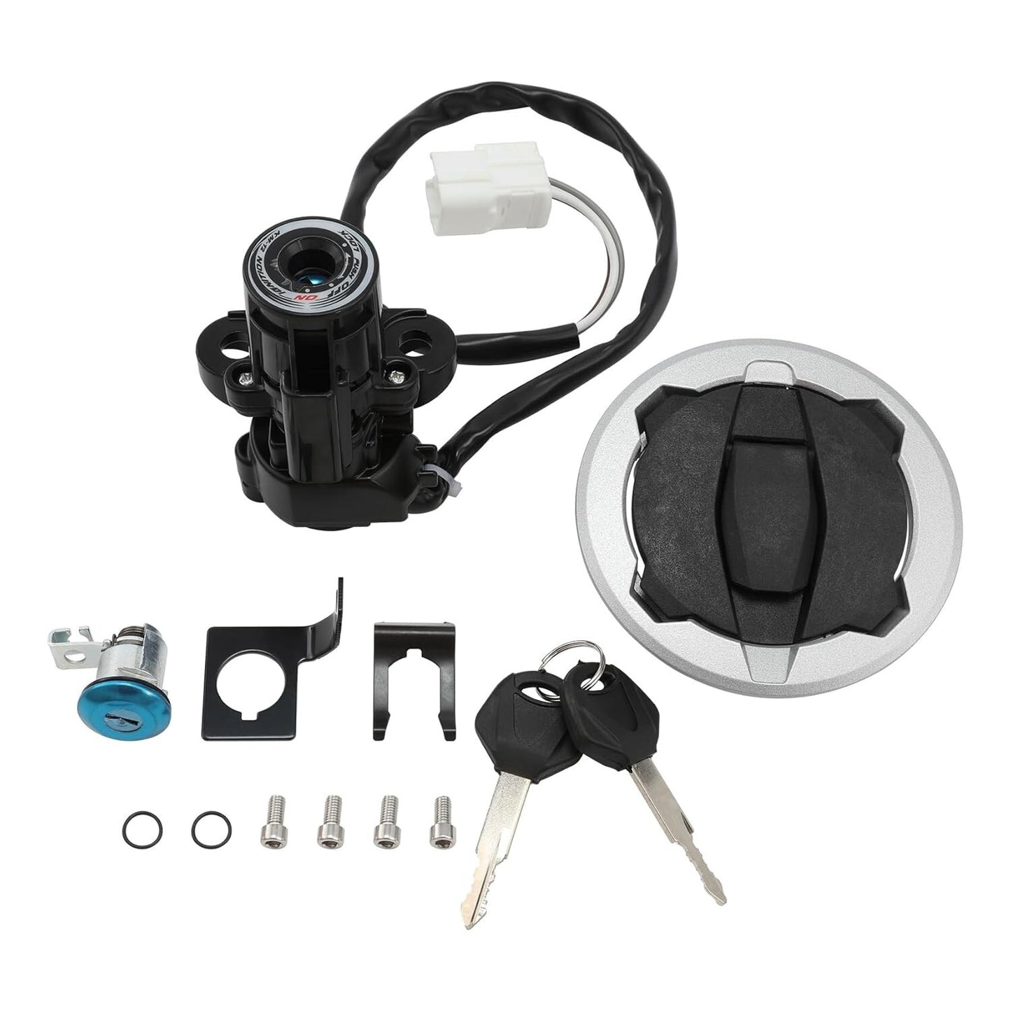 For Kawasaki NINJA400/Z400EX400 18-23 Ignition Switch Fuel Gas Cap Seat Lock Key