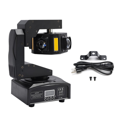 6LED Moving Head Light 3-Axis Beam Stage DMX Spot Disco Party Show Lighting