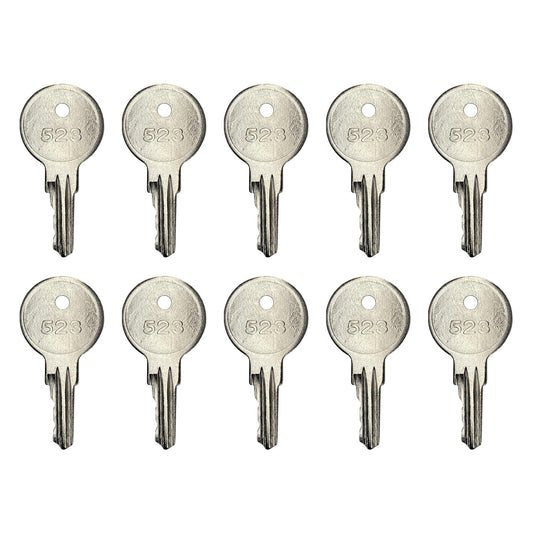 Solid Spare (10) Ignition Key For Snorkel Cole Hersee Lift & Boom Kawasaki Mule 523, 8030044