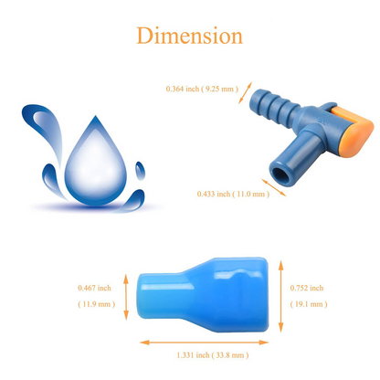 4 PCs Bite Valve Replacement 90 Degree Silicone Mouthpiece For Camelback