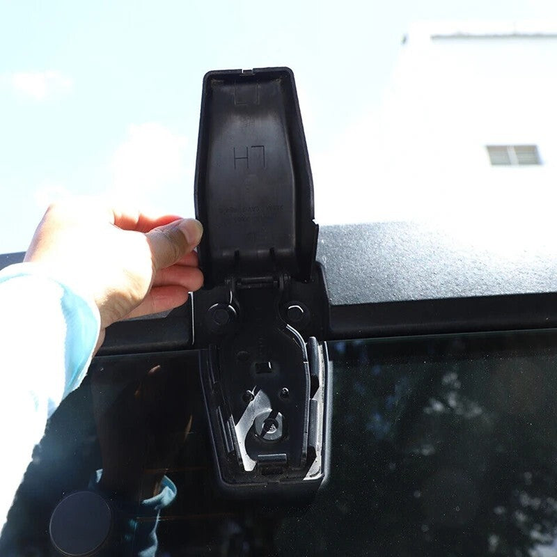 For 2007-2017 Jeep Wrangler JK Rear Window Hinge Liftgate Glass Hinge Trim Cover