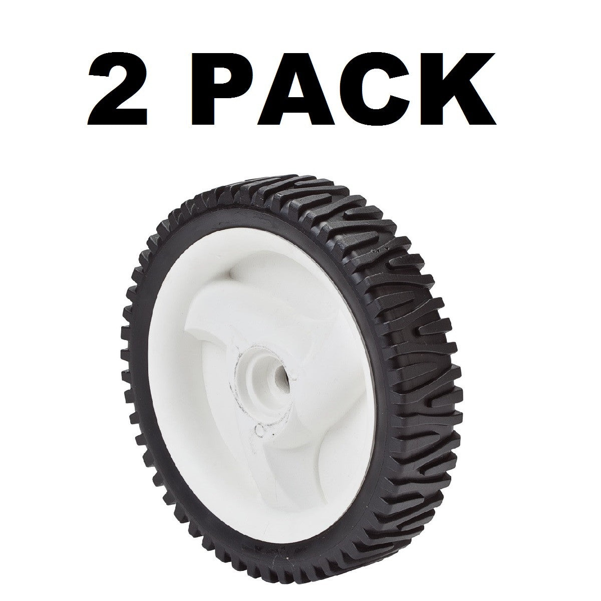 Solid Spare Craftsman 8" x 1.7" Front Wheel Drive 194231X427 Wheels White (SET OF 2)