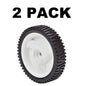 Solid Spare Craftsman 8" x 1.7" Front Wheel Drive 194231X427 Wheels White (SET OF 2)