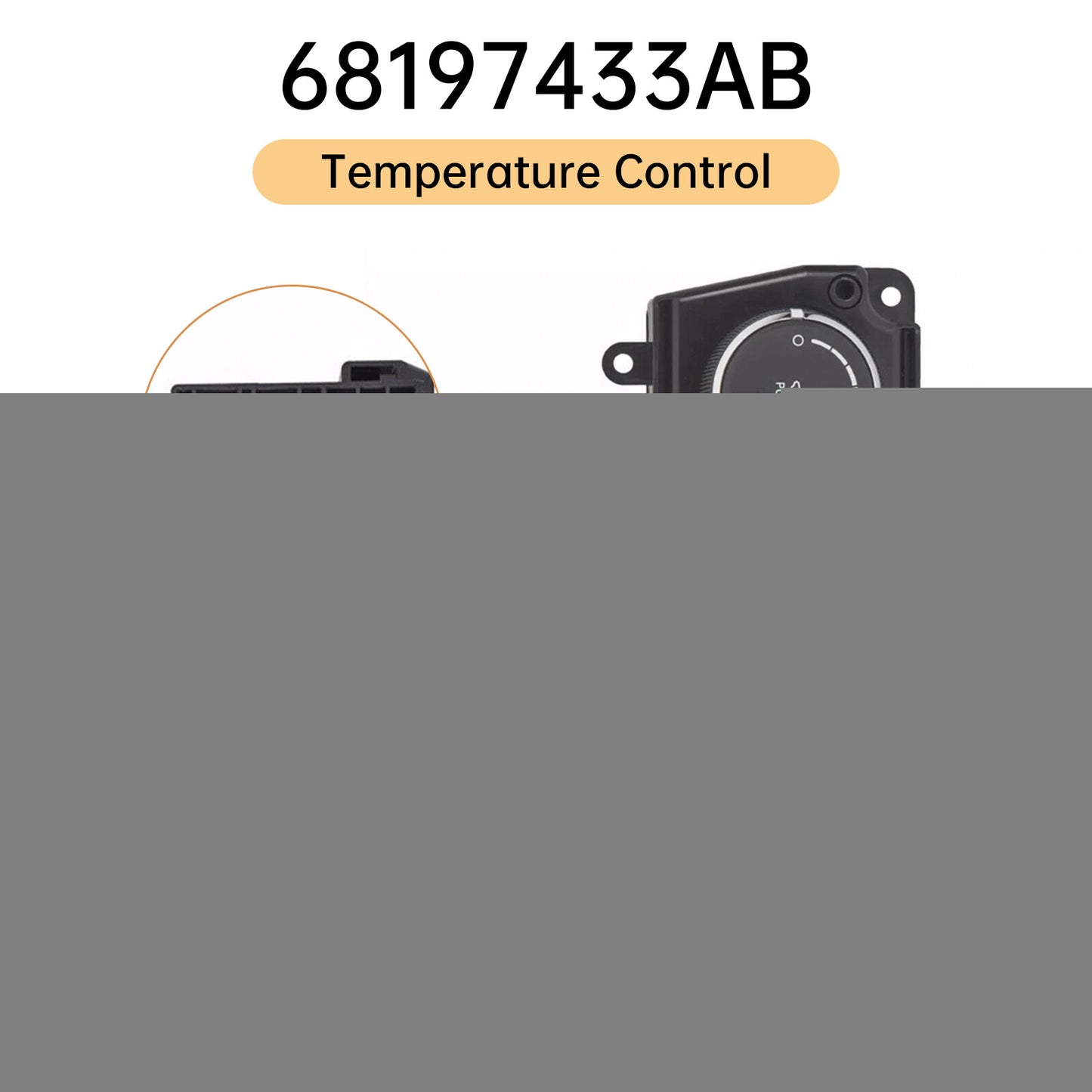 Temperature Control for Jeep for Wranglers with A/C Features 68197433AB