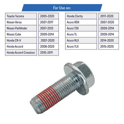 Brake Caliper Bracket Bolts for Select Honda, Acura, Nissan, Toyota Models 14981