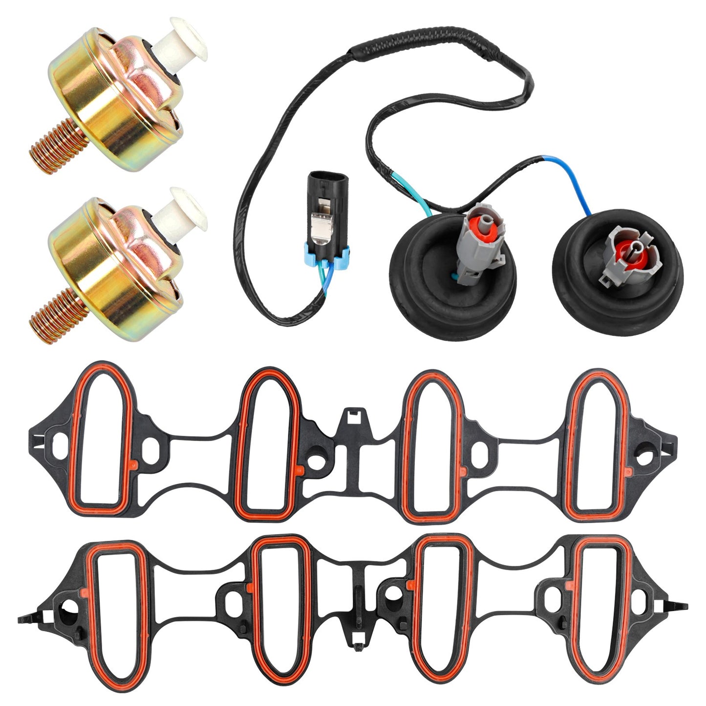 213-3521 Dual Knock Sensors Kit Fit 1999-07 Chevy Tahoe Suburban GMC 4.8 5.3 6.0